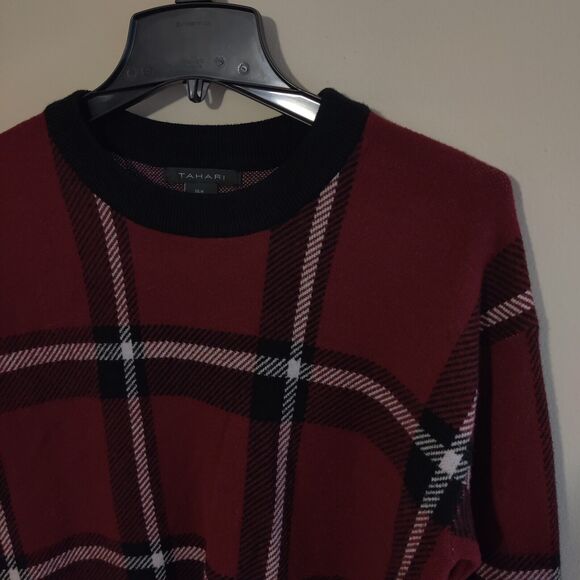 Tahari Stripped Pattern Pullover Sweater Women's Sz M ( Multicolor ) - Picture 1 of 5